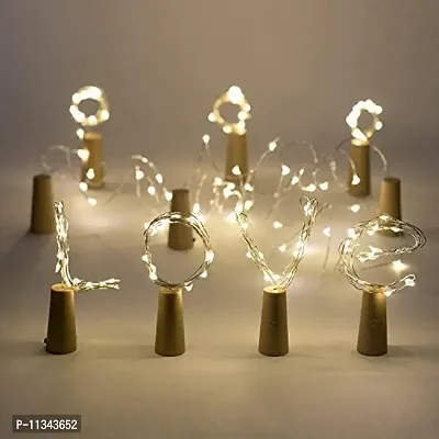 Atipriya Battery Powered Wine Bottle Cork Copper Fairy String Lights, 20 LED, 6.5 ft -Pack of 6-thumb2