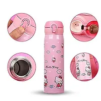 Atipriya Stainless Steel Superhero Sipper Round Shape Theme/Water Bottle for Kids/Flask/Insulated Bottle for School/Insulated Bottle for Office 500 ML 1PCS (Assorted Color)-thumb3