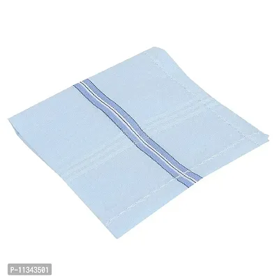 Atipriya Presents Pure Cotton Fabric Men King Size color Strip Print Handkerchief Hanky Rumal For Extra Comfort (Pack Of 12)-thumb5