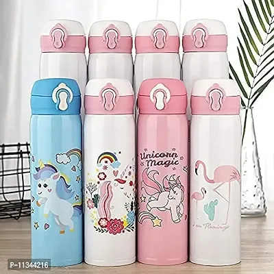 Atipriya Stainless Steel Cute Unicorn Water Flask Bottle for Kids,Pack of 1