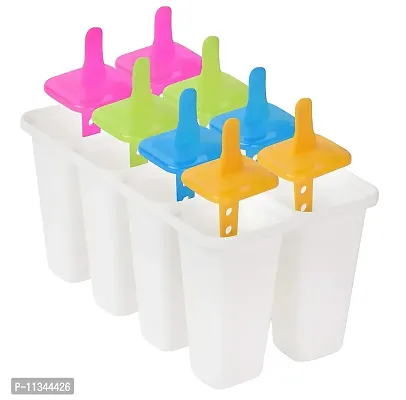 Atipriya Kitchenware Icecream and kulfi Maker Moulds Set of 8 Pcs -Pack of 1 (Multi-Colour)-thumb3