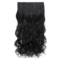 Atipriya 5 Clips ? Head 1 Piece 24 Inch Hair Extensions For Women And Girls Wavy/Curly Black Hair Extensions to Increase Instant Length And Volume-thumb3