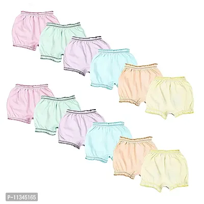 Atipriya 100% Kids Soft Cotton Briefs Panties for Girls | Baby Girls and Boys Unisex Drawer Inner Wears | Combo Pack of 12, (Multicolor)-thumb2