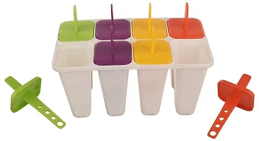 Atipriya Kitchenware Icecream and kulfi Maker Moulds Set of 8 Pcs -Pack of 1 (Multi-Colour)-thumb3