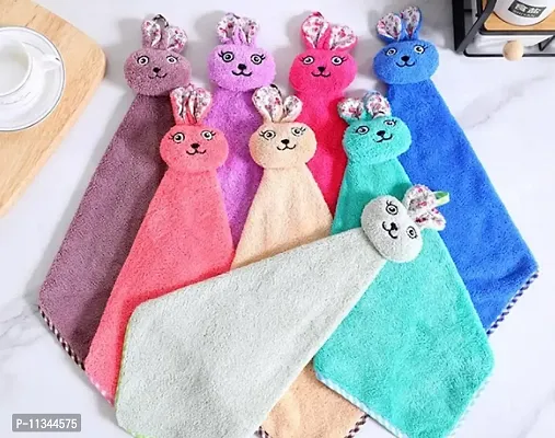 Atipriya Microfiber Wash Basin Hanging Hand Kitchen Towel Napkin with Ties | Soft Hanging Hand Towel for Bathroom & Kitchen- Set of 3-thumb5