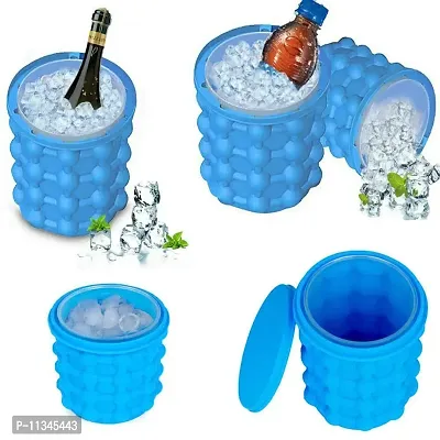 Atipriya Silicone Ice Ball Tray Big Size Ice Ball Molds for Whiskey & Cocktails, Keep Drinks Chilled, Reusable and BPA Free-thumb2