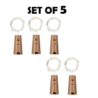 Atipriya 5Pcs Wine Bottle Lights with Cork Copper Wire Lights,2M Battery Operated Fairy Light for Diwali, Christmas, Bride to Be, Birthday (LED, Warm White), Pack of 5-thumb1