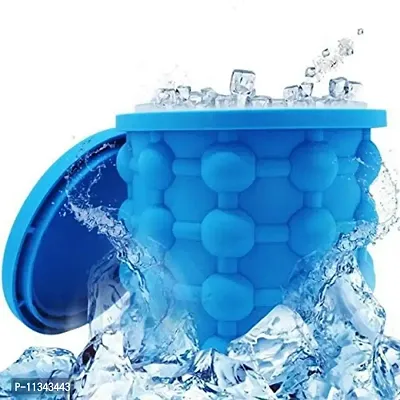 Atipriya Silicone Ice Cube Maker | The Innovation Space Saving Ice Cube Maker | Bucket Revolutionary Space Saving Ice-Ball Makers for Home, Party and Picnic