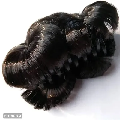 Atipriya Beautiful Hair Clutcher Bun/Juda Hair Bun Clutcher for Girls & Women - Black 1-thumb3