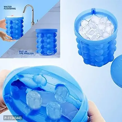 Atipriya Silicone Ice Cube Maker | The Innovation Space Saving Ice Cube Maker | Bucket Revolutionary Space Saving Ice-Ball Makers for Home, Party and Picnic-thumb3