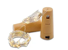 Atipriya 20 LED Wine Bottle Cork Copper Wire String Lights, 2M Battery Powered (Warm White, Pack of 10)-thumb4