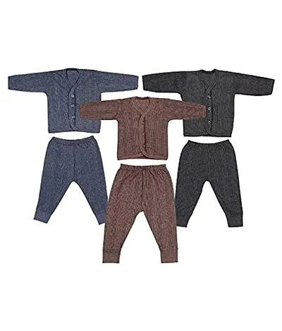 Baby Boys Thermal Set Body Warmer Top Pyjama Pack of 3