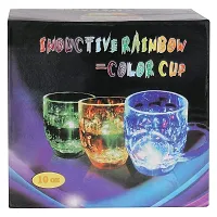 Atipriya Rainbow Magic Color Cup with LED Light Party Mug,(Light Mug Pack of 2), Capacity 250 ml (Multicolor)-thumb1