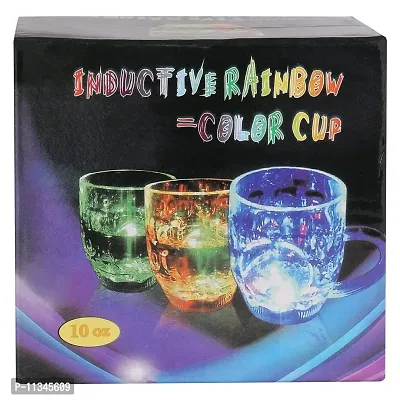 Atipriya Rainbow Magic Color Cup with LED Light Party Mug,(Light Mug Pack of 2), Capacity 250 ml (Multicolor)-thumb2
