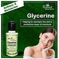 VedicAyurveda Vegetable Glycerine For Natural, Beautiful  Glowing Skin 100% Pure and Unscented Skin Cleanser Softens  Moisturize (125g)-thumb2