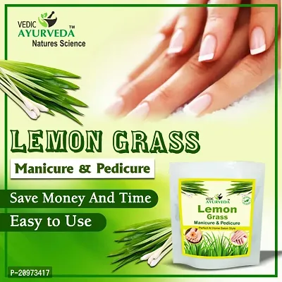 VEDICAYURVEDA Lemon Grass Kit for Manicure  Pedicure, Hand and Foot Care Kit, Natural And Bio-Organic Products, Glowing Skin Care for Men And Women Use kit-thumb2