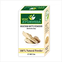 VEDICAYURVEDA Orange Peel Powder and Multani Matti Powder - Combo Pack (200gm)-thumb2