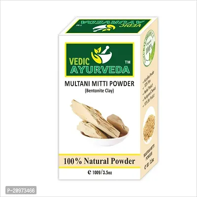 VEDICAYURVEDA Orange Peel Powder and Multani Matti Powder - Combo Pack (200gm)-thumb3