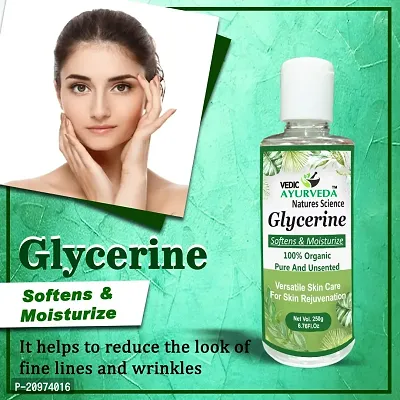 VedicAyurveda Vegetable Glycerine 100% Pure and Unscented Softens  Moisturize Skin Cleanser (250g)-thumb3