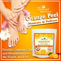 Vedicayurveda-Orange Peel Oil Manicure and Pedicure Single Use Kit, Glowing SkincareTreatment for all Skin Type, for Men And Women, Herbal Natural Kit-thumb1