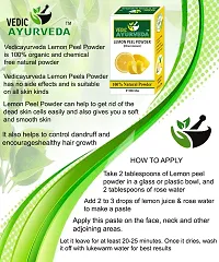 VEDICAYURVEDA Orange Peel Powder and Lemon Peel Powder - Combo Pack (200gm)-thumb4