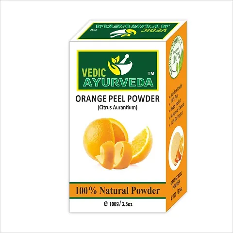 VEDICAYURVEDA Pure Organic Orange Peel Powder 100 gm