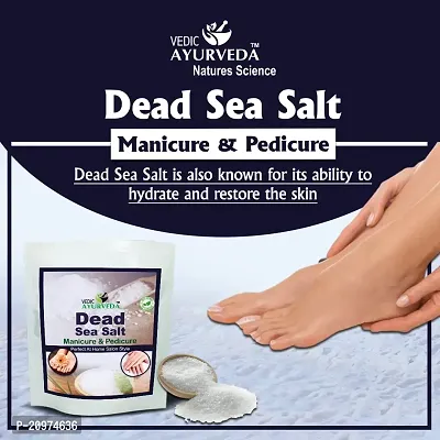 VEDICAYURVEDA Manicure Pedicure Spa kit Dead Sea Salt for Hand and Foot Care Kit, Single use Kit, Cleanse, Moisturize and Smoothen the skin-thumb2