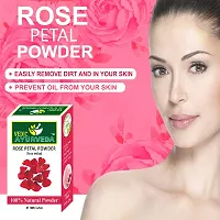 Vedicayurvedas Rose Petals Powder- Bio-Organic and Natural/ 100% Pure Rose Petals Powder for Skin-Care and Face Pack for Fairness - (Pack of 1)-(100gm)-thumb1