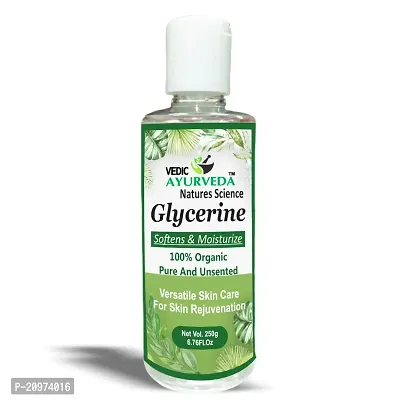 VedicAyurveda Vegetable Glycerine 100% Pure and Unscented Softens  Moisturize Skin Cleanser (250g)-thumb0