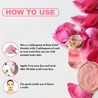 Vedicayurvedas Rose Petals Powder- Bio-Organic and Natural/ 100% Pure Rose Petals Powder for Skin-Care and Face Pack for Fairness - (Pack of 1)-(100gm)-thumb2