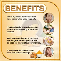 VedicAyurveda Pure Turmeric Powder Face Pack Masks With Free Rose Water(60ml) Glowing Skin Skin Toner For All Skin Type ( Pack of 2 )-thumb3