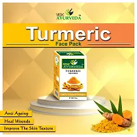 VedicAyurveda Pure Turmeric Powder Face Pack Masks With Free Rose Water(60ml) Glowing Skin Skin Toner For All Skin Type ( Pack of 2 )-thumb1