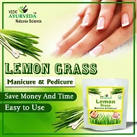 VEDICAYURVEDA Manicure and Pedicure Spa Kit Lemon Grass for Hand and Foot Care Kit, Cleanse, moisturize and smoothen the skin-thumb1