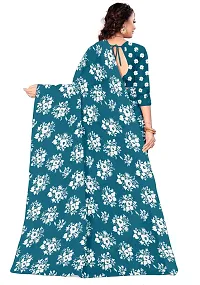 Fancy Georgette Saree With Blouse Piece For Women-thumb1