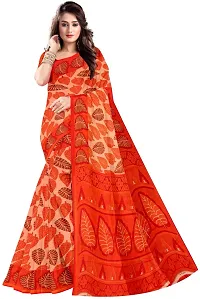 Stylish Chiffon Multicoloured Saree with Blouse piece For Women-thumb3