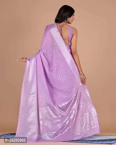 Fancy Chiffon Saree With Blouse Piece For Women-thumb2