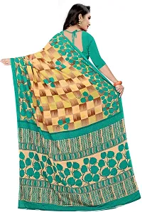 Stylish Chiffon Multicoloured Saree with Blouse piece For Women-thumb1