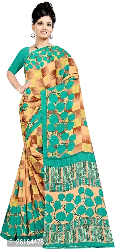 Stylish Chiffon Multicoloured Saree with Blouse piece For Women-thumb4