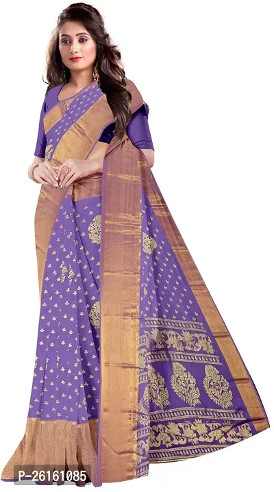 Stylish Chiffon Multicoloured Printed Saree with Blouse piece For Women-thumb0