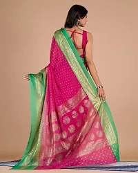 Fancy Chiffon Saree With Blouse Piece For Women-thumb1