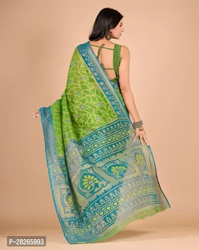 Fancy Brasso Saree With Blouse Piece For Women-thumb2