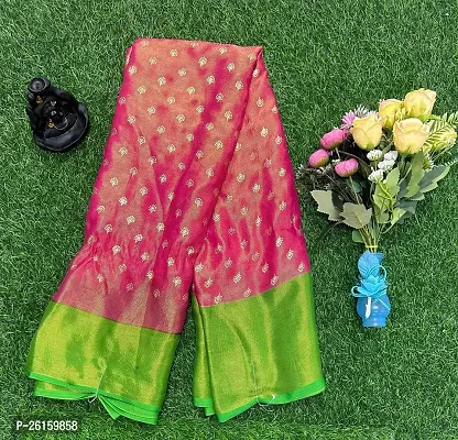 Stylish Chiffon Saree with Blouse piece For Women-thumb0