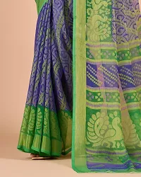 Fancy Brasso Saree With Blouse Piece For Women-thumb3