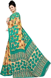 Stylish Chiffon Multicoloured Saree with Blouse piece For Women-thumb2