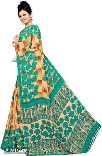 Stylish Chiffon Multicoloured Saree with Blouse piece For Women-thumb3