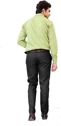 Reliable Green Cotton Blend Long Sleeves Casual Shirt For Men-thumb1
