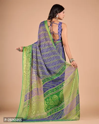 Fancy Brasso Saree With Blouse Piece For Women-thumb3