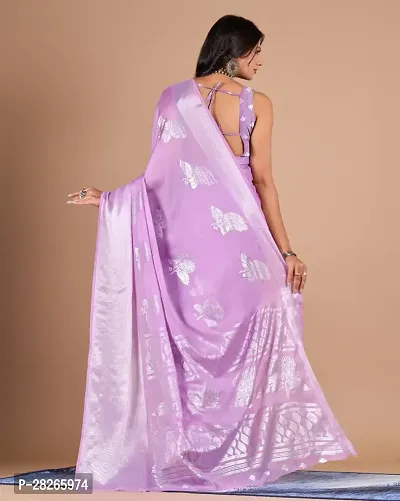 Fancy Chiffon Saree With Blouse Piece For Women-thumb2