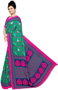 Stylish Georgette Multicoloured Saree with Blouse piece For Women-thumb3