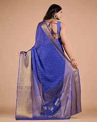 Fancy Chiffon Saree With Blouse Piece For Women-thumb1